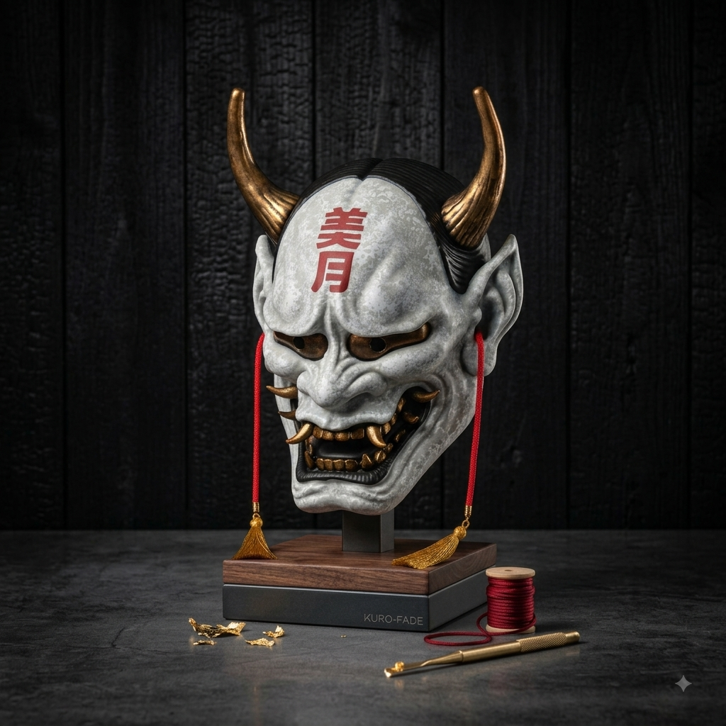 Handcrafted Hannya Mask - Oni Demon